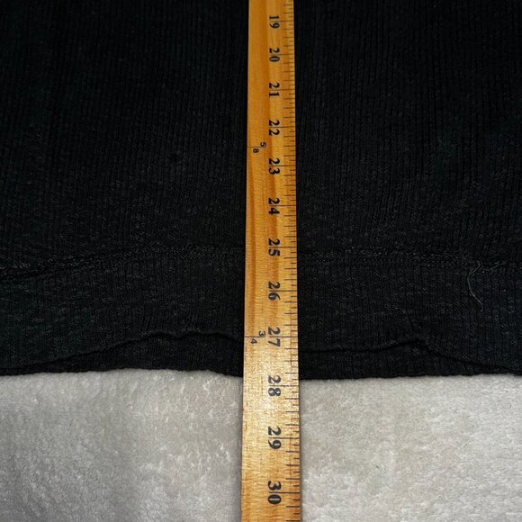 Women's We the Free Black Thermal 1/2 Zip Long Sleeves Sweater Size Medium - Picture 4 of 7